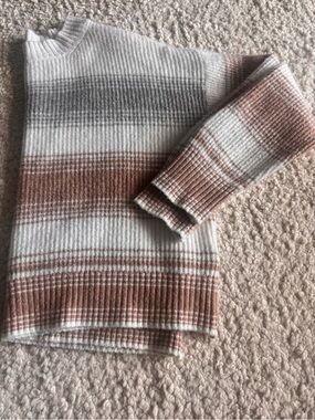 american eagle striped ribbed sweater